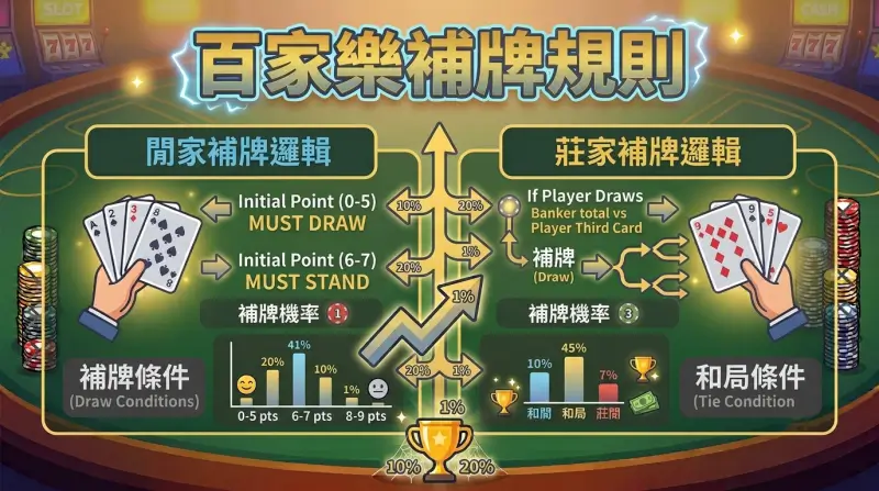 百家樂補牌規則
